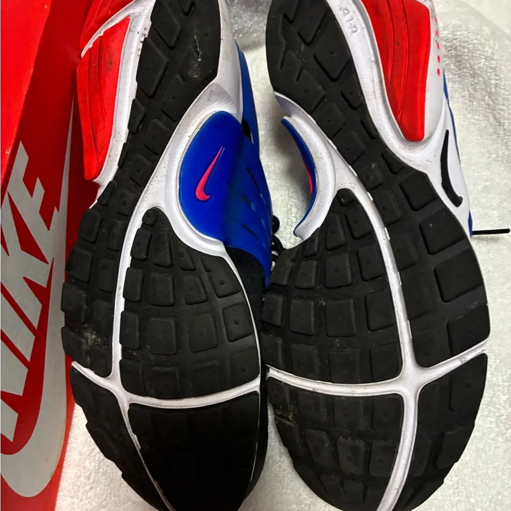 Nike Air Presto Sneaker Shoes Black Hyper Pink Blue Women’s Size 10 - Picture 11 of 12